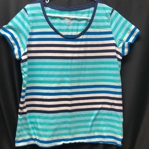 Faded Glory Blue & Green T